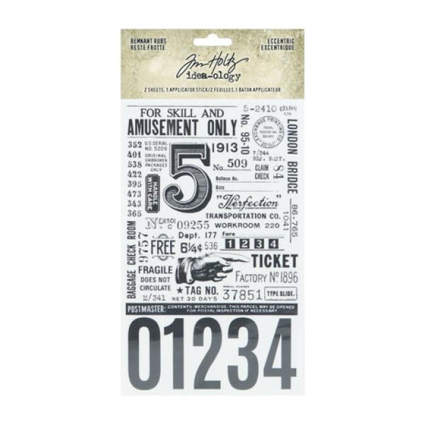 Idea-ology, Tim Holtz Remnant Rubs Eccentric