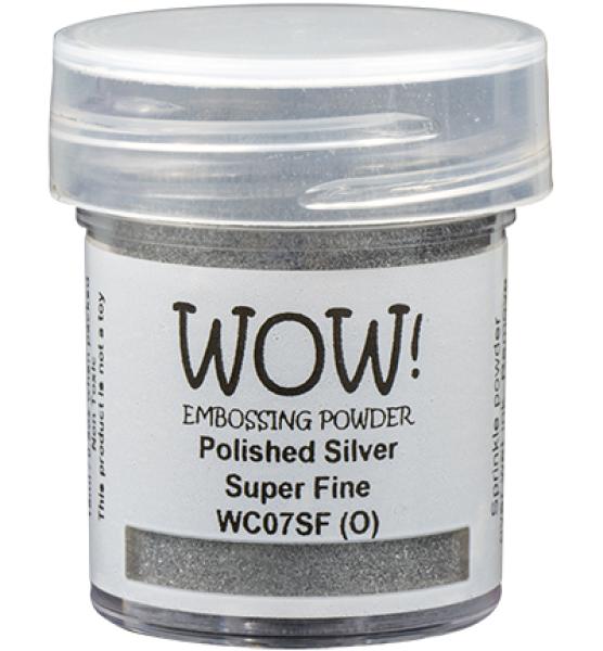 WOW!, Embossing Powder, Metallic Colours Polished Silver