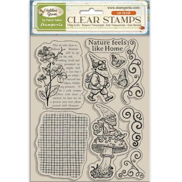 Stamperia, Hidden Grove Clear Stamps Gnome
