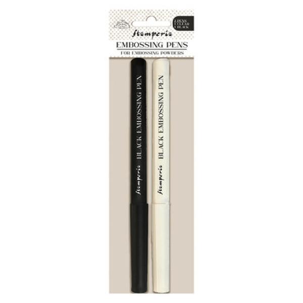 Stamperia, Create Happiness Embossing Pens Clear & Black