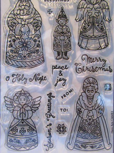 Hero Arts, Stanz.- und Stempelset Christmas Blessings