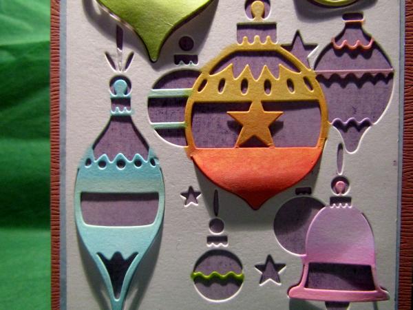 GALERIE, Grußkarte mit Paper Cuts Cut & Lift Bauble Bliss