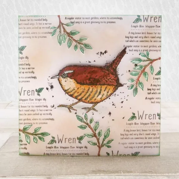 For the Love of Stamps - Watercolour Wings, Wren, Hunkydory