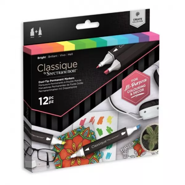 Spectrum Noir Classique (12PC) - Bright, Crafters Companion