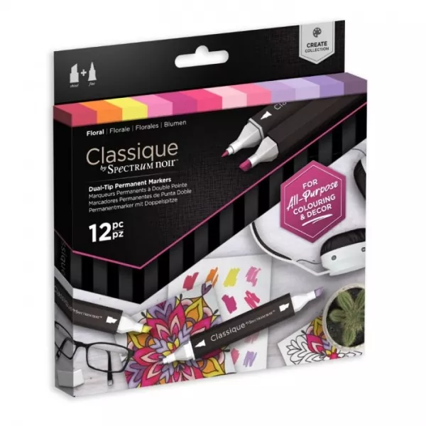 Spectrum Noir Classique (12PC) - Floral, Crafters Companion