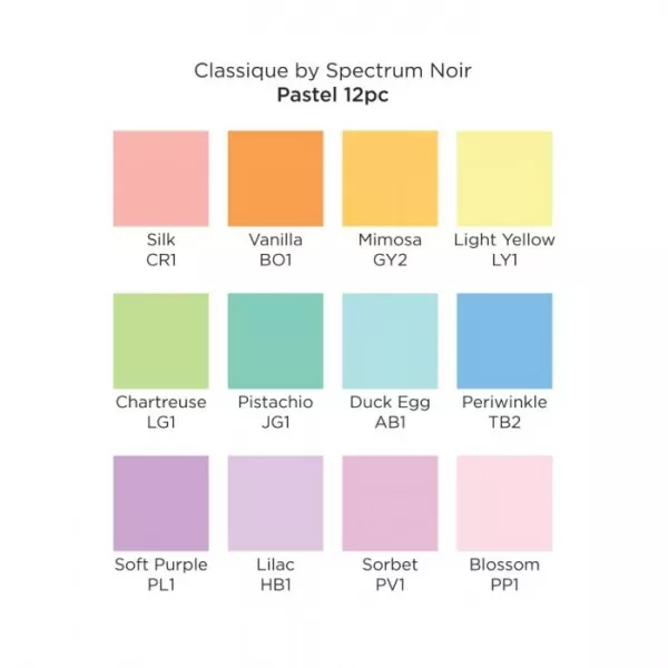 Spectrum Noir Classique (12PC) - Pastel, Crafters Companion