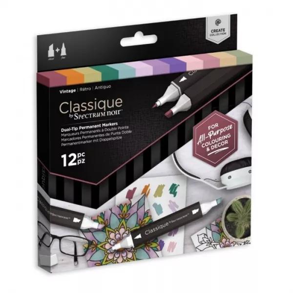 Spectrum Noir Classique (12PC) - Vintage, Crafters Companion