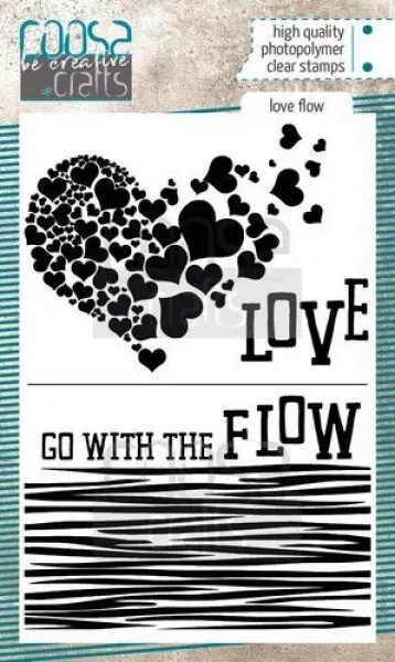 Clearstamps A6 - Love Flow, Coosa Crafts
