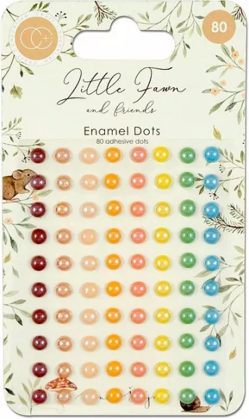 Craft Consortium Little Fawn & Friends Adhesive Enamel Dots