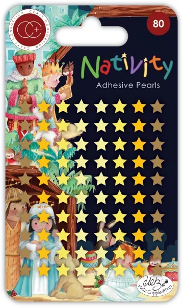 Craft Consortium Nativity Adhesive Pearl Stars