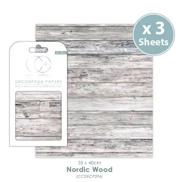 Craft Consortium Nordic Wood Decoupage Papers