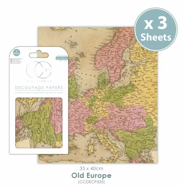 Craft Consortium Old Europe Decoupage Papers