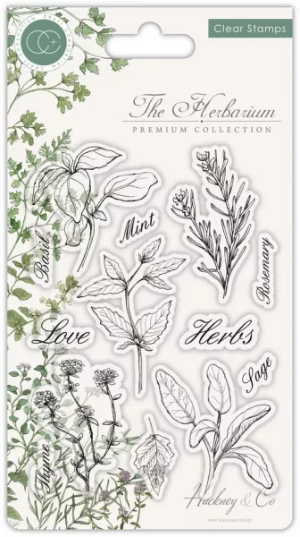 Craft Consortium The Herbarium Clear Stamps Herbs