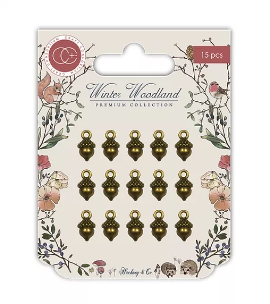 Craft Consortium Winter Woodland Acorn Charms