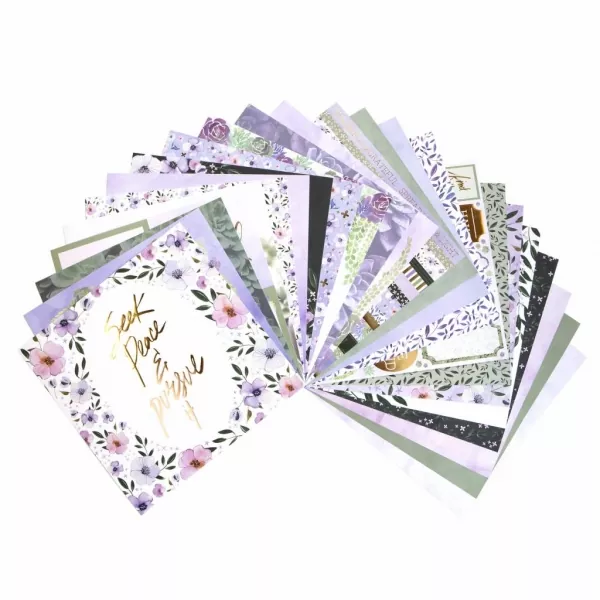 Craft Smith Scrapbook Block Grace mit Goldfoil