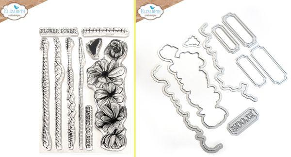 Elizabeth Craft Designs, Journal Elements Stitched Borders Stamp and Die Set
