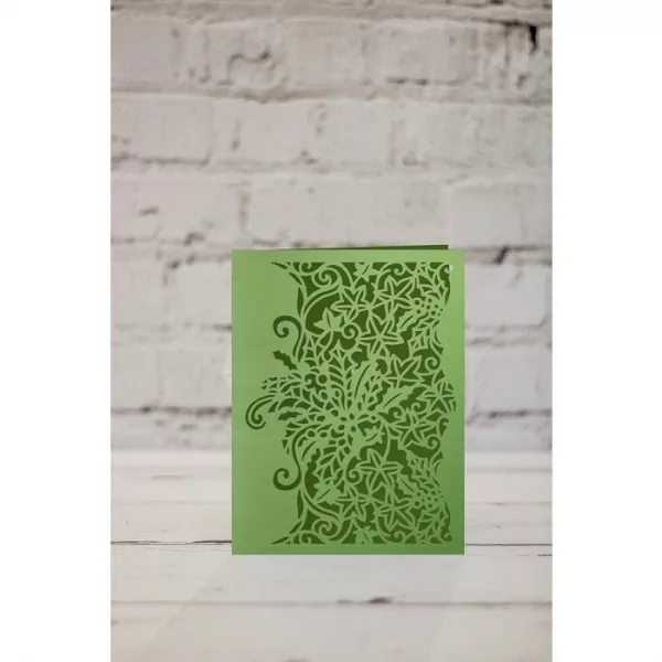 Gemini Create-a-Card Cut on Edge Christmas Metal Die - Christmas Foliage, Crafters Companion