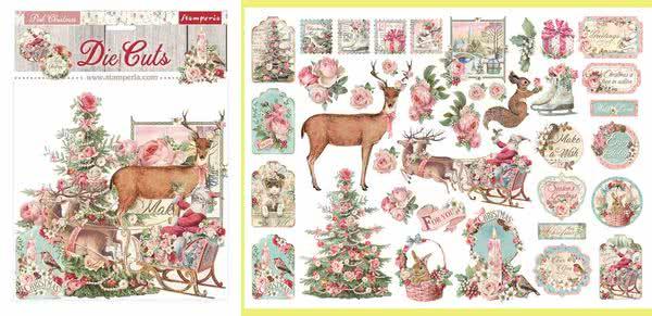 Stamperia, Set Pink Christmas, 9-teilig, SPARPREIS