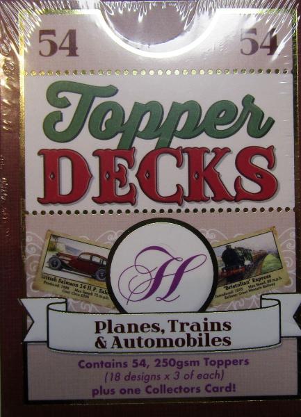 Hunkydory, Topper Decks Planes, Trains and Automobiles