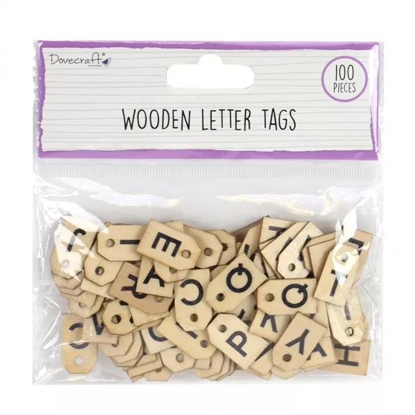 Papermania Wooden Letter Tags