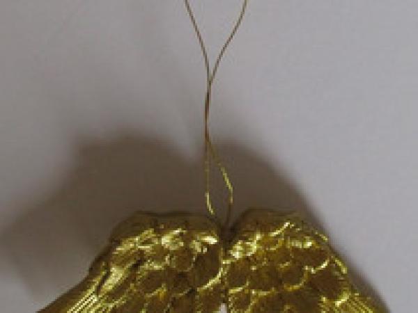 Dekohänger Engelsflügel, gold