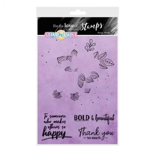 For the Love of Stamps - Stamp 'n' Twist - Pretty Petals, Hunkydory