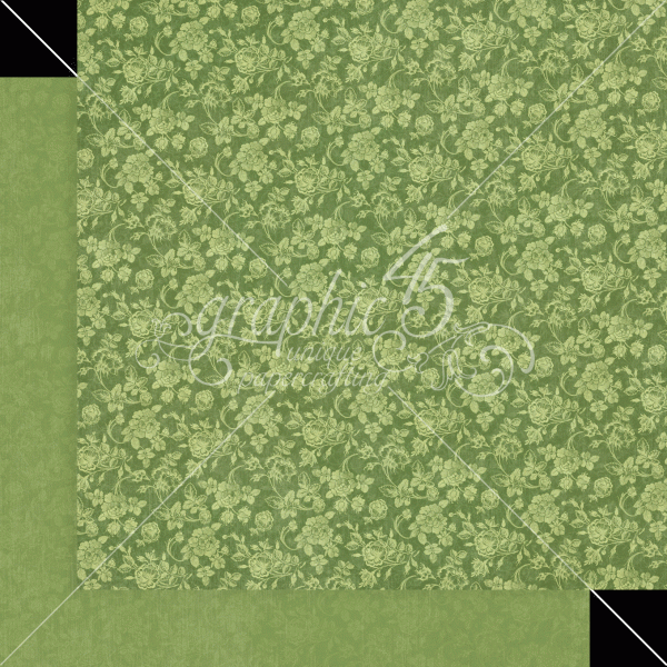 Graphic 45 Bloom 12x12 Inch Patterns & Solid Pad, Papierblock