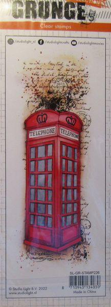 Studiolight, Stamps Grunge Collection Telephone booth
