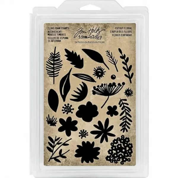 Idea-ology Tim Holtz Cling Foam Stamps Cutout Floral