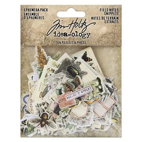 Idea-ology Tim Holtz Field Notes Ephemera Snippets