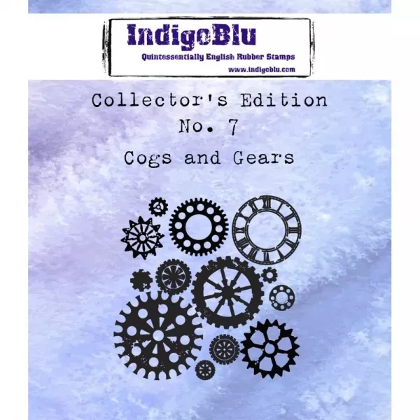 IndigoBlu Rubber Stamp - Cogs And Gears