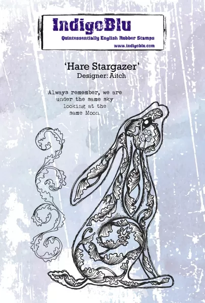 Indigo Blu Stempel Hare Stargazer