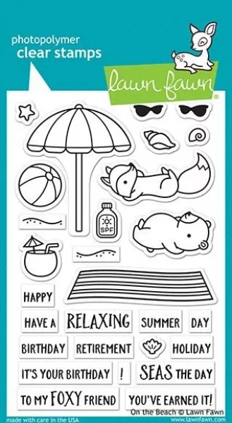 Lawn Fawn On the Beach Clear Stamps
