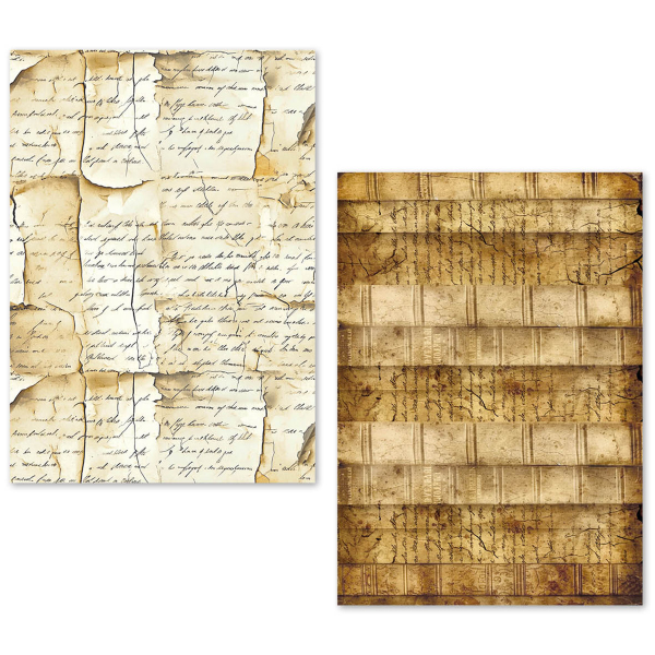 Ciao Bella, Vintage Manuscript A5 Tissue Paper Set