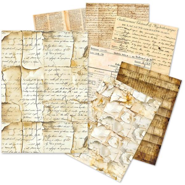 Ciao Bella, Vintage Manuscript A5 Tissue Paper Set