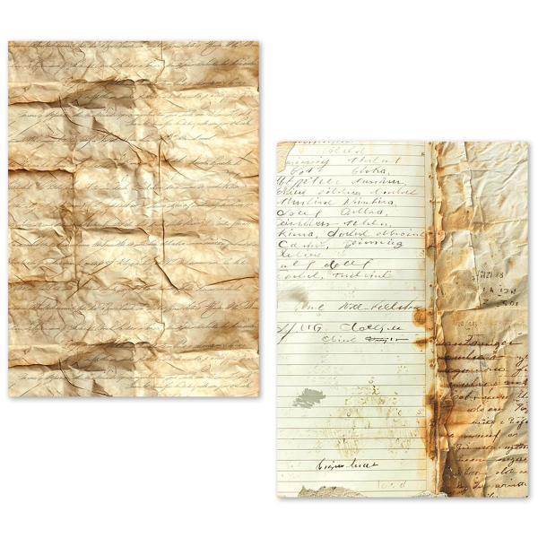 Ciao Bella, Vintage Manuscript A5 Tissue Paper Set