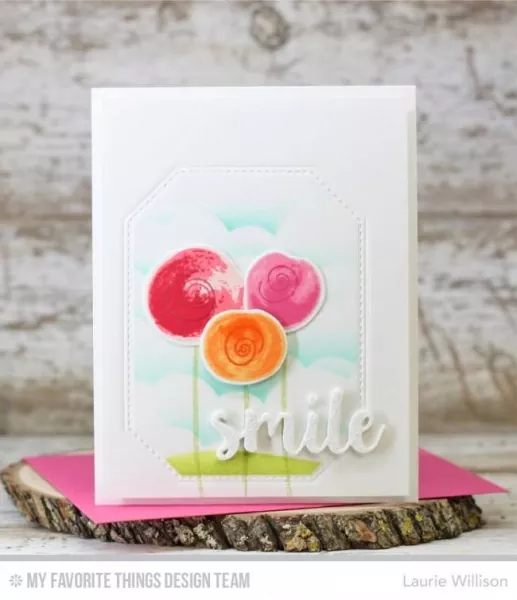 My Favorite Things, Painted Flowers Clear Stamps