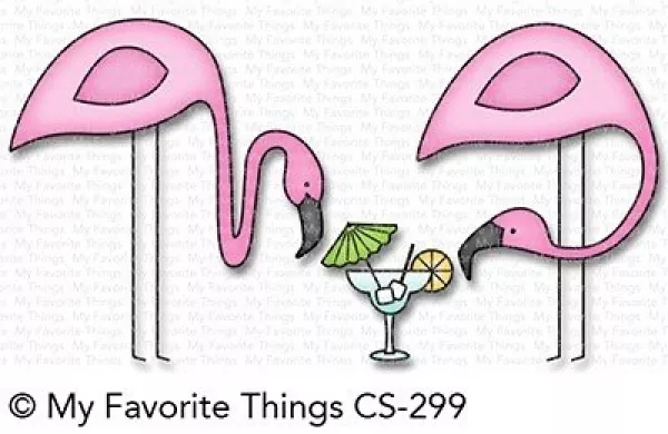 My Favorite Things, Let's Flamingle Clear Stamps