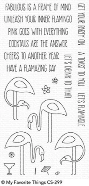 My Favorite Things, Let's Flamingle Clear Stamps