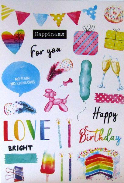 Studiolight • Mixed Paper Pad Pattern Birthday