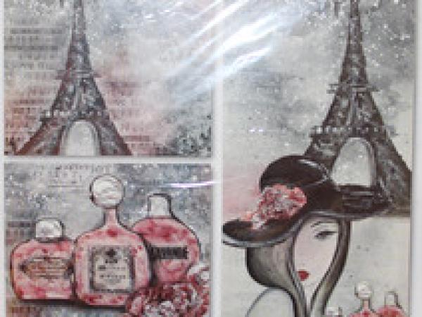 Rice Paper Motiv Paris Stamperia