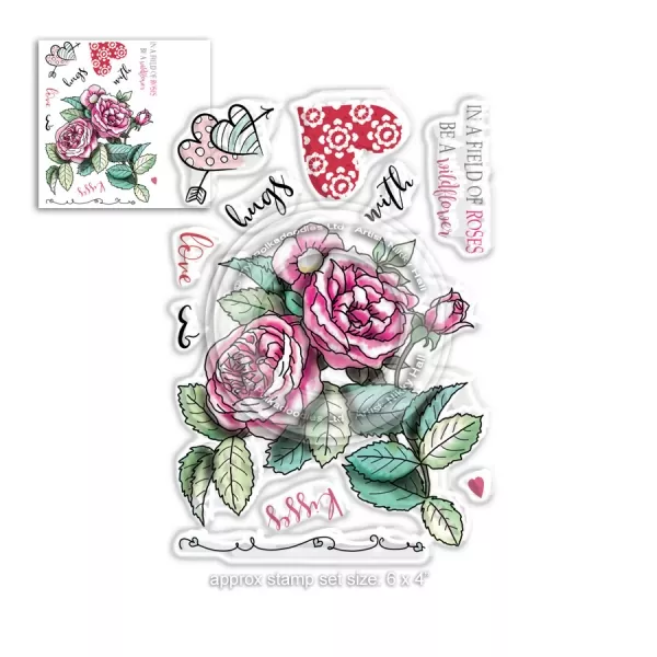 Polkadoodles Love & Kisses Clear Stamps