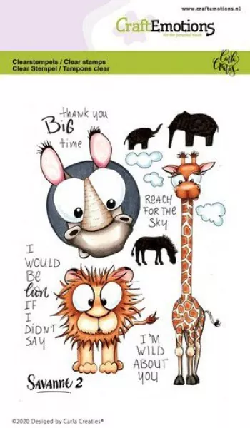 CraftEmotions, Stamps Savanne 2 Carla Creaties