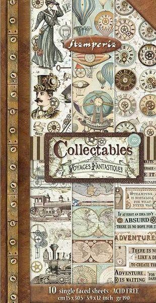 Stamperia, Collectables Voyages Fantastiques 6x12 Inch Paper Pack