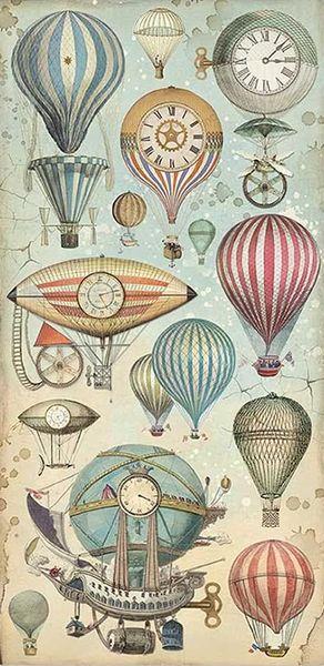 Stamperia, Collectables Voyages Fantastiques 6x12 Inch Paper Pack