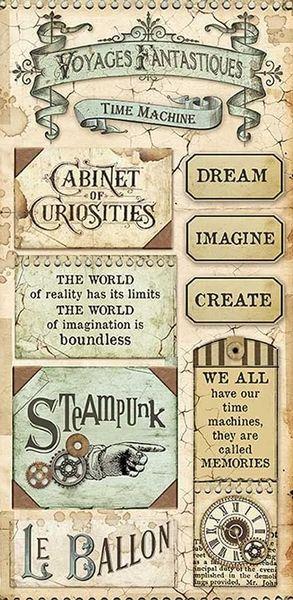 Stamperia, Collectables Voyages Fantastiques 6x12 Inch Paper Pack