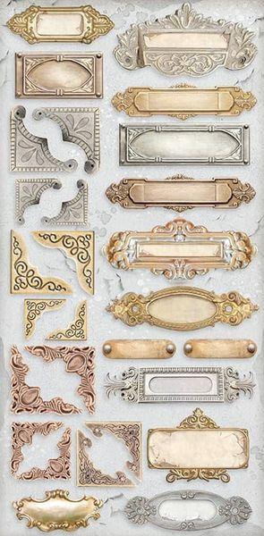 Stamperia, Collectables Vintage Library 6x12 Inch Paper Pack