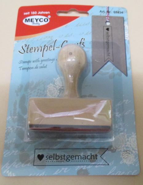 Stempel " selbstgemacht " Meyco