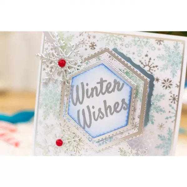 Crafter's Companion Sentiment & Verses Clear Stamps - Winter Wishes