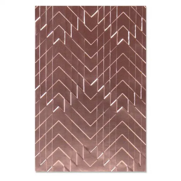 Sizzix 3-D Textured Impressions Emb. Folder - Staggered Chevrons, Georgie Evans